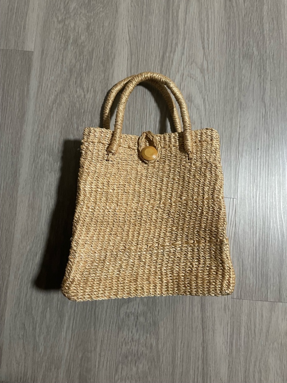 Woven Straw Tote Bag